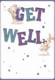Overflowing with the cheerful spirit of Chalfont St Giles, this get well card features two lovable friends: a teddy bear and a floppy-eared pup whose joyous interaction radiates across the page. Each character is artfully brought to life through soft textures and attentive lines, almost as if you could feel the warmth of a comforting cuddle. The bold 'Get Well' lettering-shimmering in indigo and teal-stands out vibrantly against a cream-tinted backdrop, mirroring the subtle hues found in spring blossoms around the village green. Tiny, twinkling stars in shades of blue and purple meander overhead, infusing the scene with an air of possibility and gentle optimism. This card evokes the caring gestures seen every day in Chalfont St Giles, whether delivering a bouquet to a recovery room near the River Misbourne or brightening a neighbour's afternoon along High Street. With every detail, it extends not just good wishes but an emotional embrace-a perfect companion to a thoughtfully arranged bouquet, bringing a bloom of hope and reassurance to anyone in need within the community.